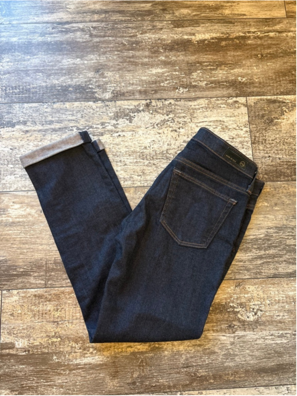 AG Jeans The Stevie Roll-Up Slim Straight Jeans Size 26R